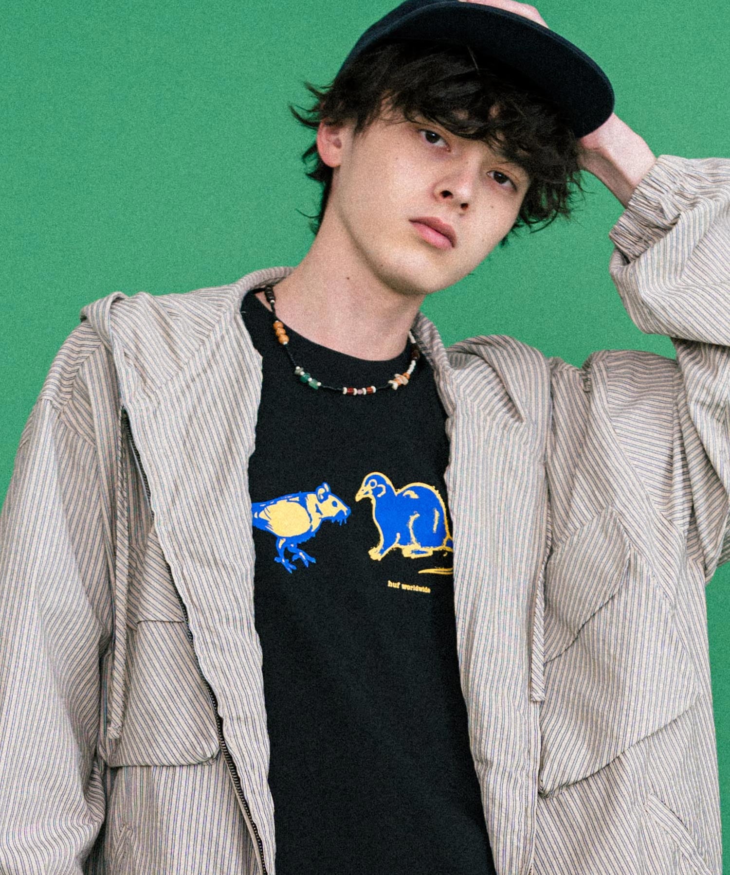 HUF ハフ オーバーサイズアソートプリント半袖Tシャツ 15626