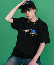 HUF ハフ オーバーサイズアソートプリント半袖Tシャツ 15626