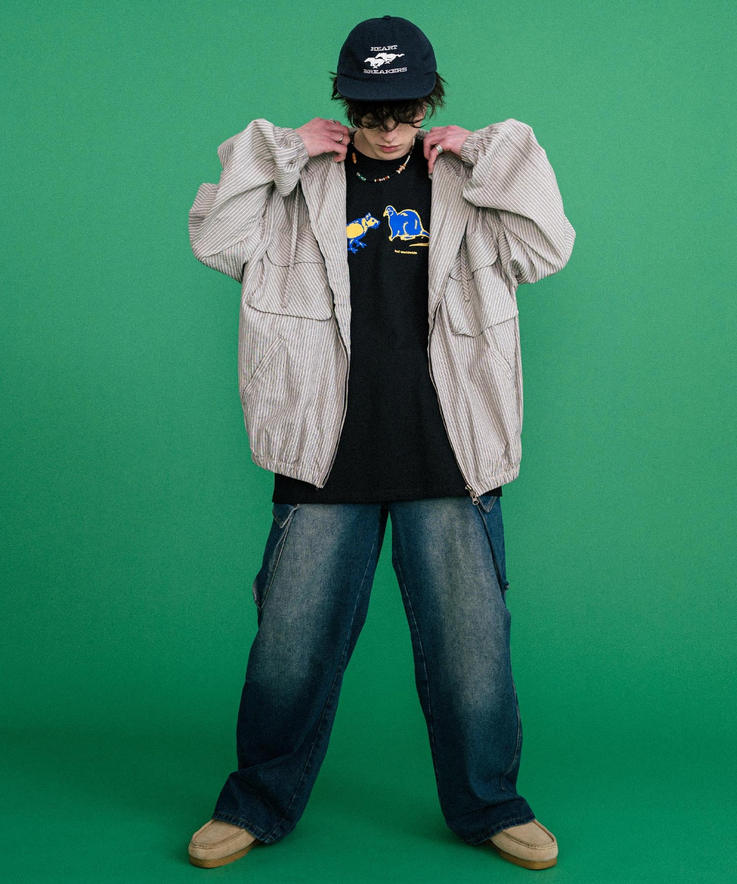 HUF ハフ オーバーサイズアソートプリント半袖Tシャツ 15626