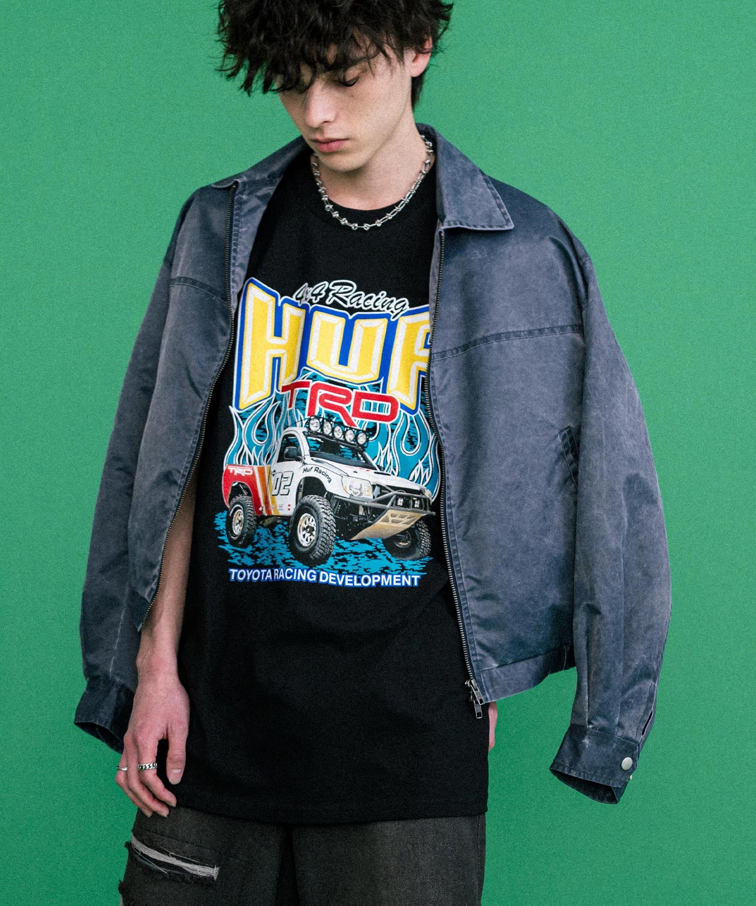 HUF ハフ オーバーサイズアソートプリント半袖Tシャツ 15626