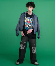 HUF ハフ オーバーサイズアソートプリント半袖Tシャツ 15626