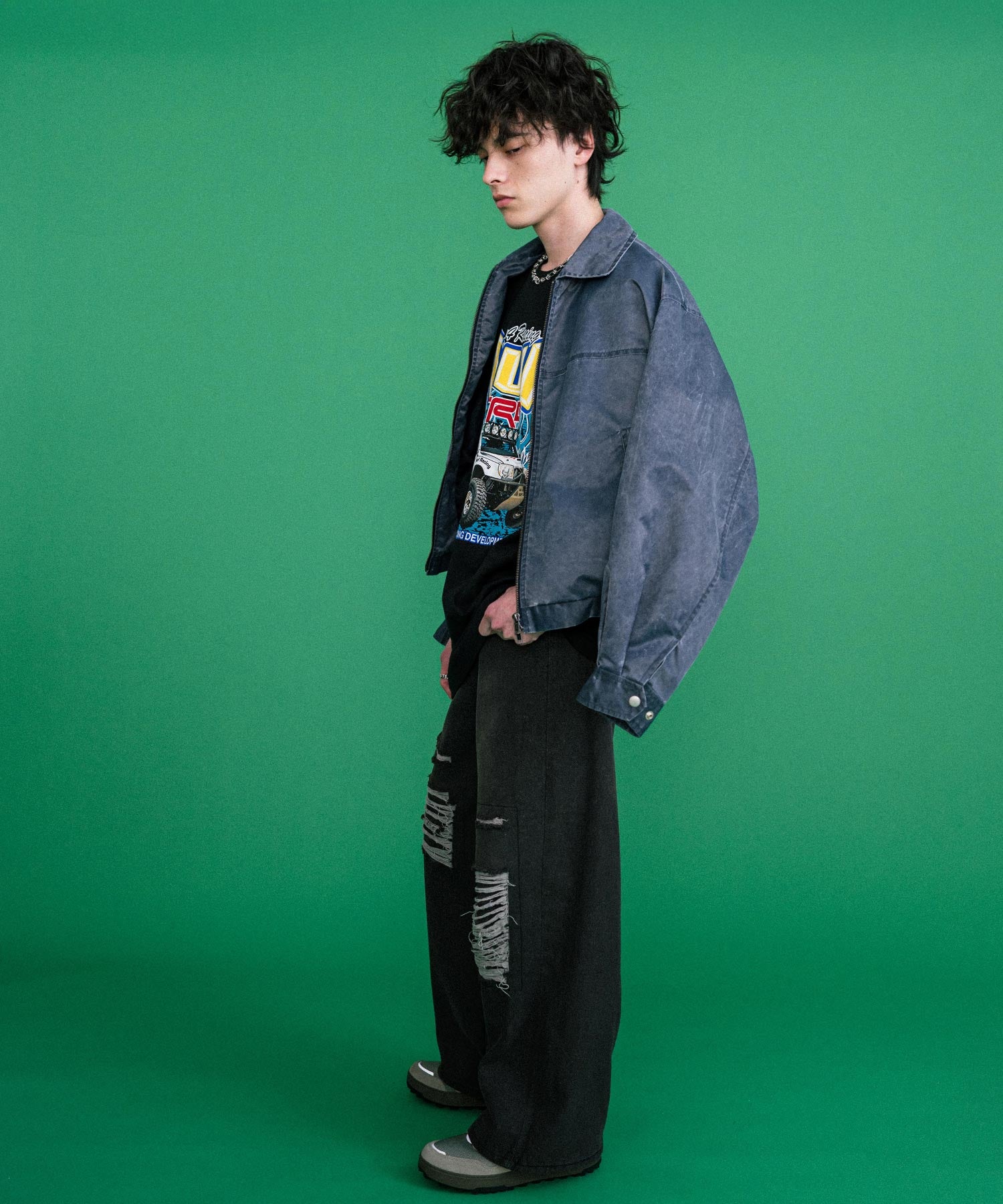 HUF ハフ オーバーサイズアソートプリント半袖Tシャツ 15626