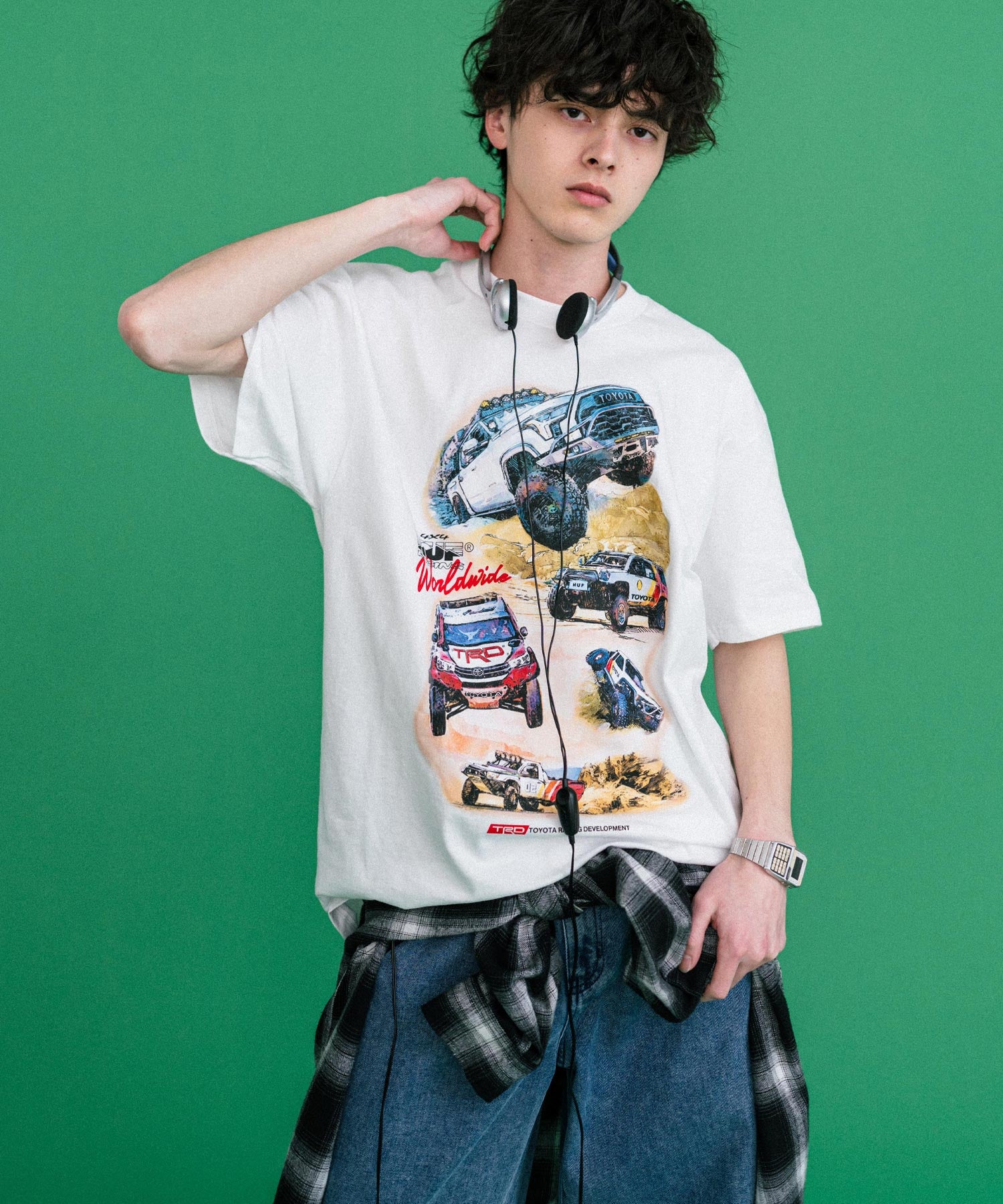 HUF ハフ オーバーサイズアソートプリント半袖Tシャツ 15626