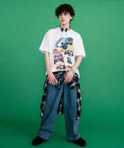 HUF ハフ オーバーサイズアソートプリント半袖Tシャツ 15626