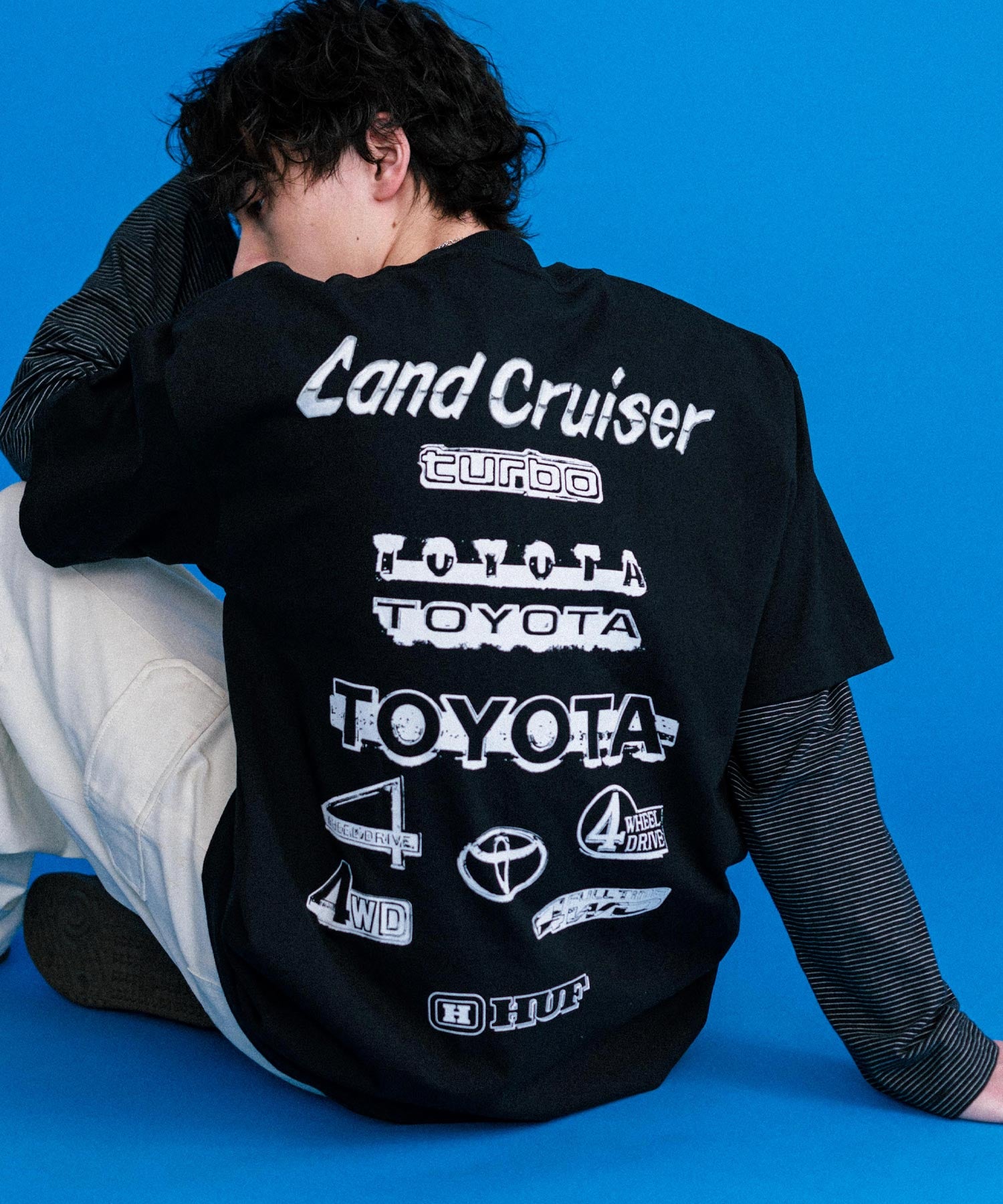 HUF ハフ オーバーサイズアソートプリント半袖Tシャツ 15626