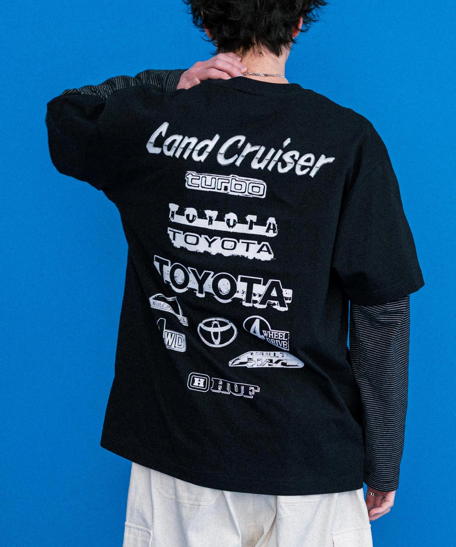 HUF ハフ オーバーサイズアソートプリント半袖Tシャツ 15626