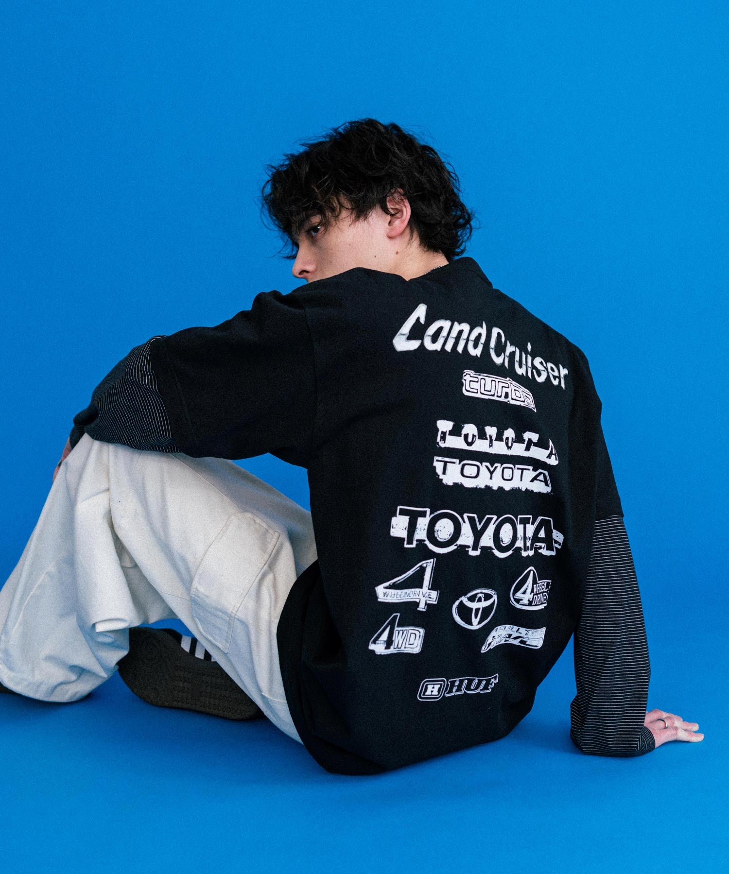 HUF ハフ オーバーサイズアソートプリント半袖Tシャツ 15626