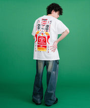 HUF ハフ オーバーサイズアソートプリント半袖Tシャツ 15626