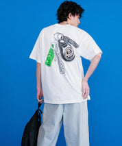 HUF ハフ オーバーサイズアソートプリント半袖Tシャツ 15626