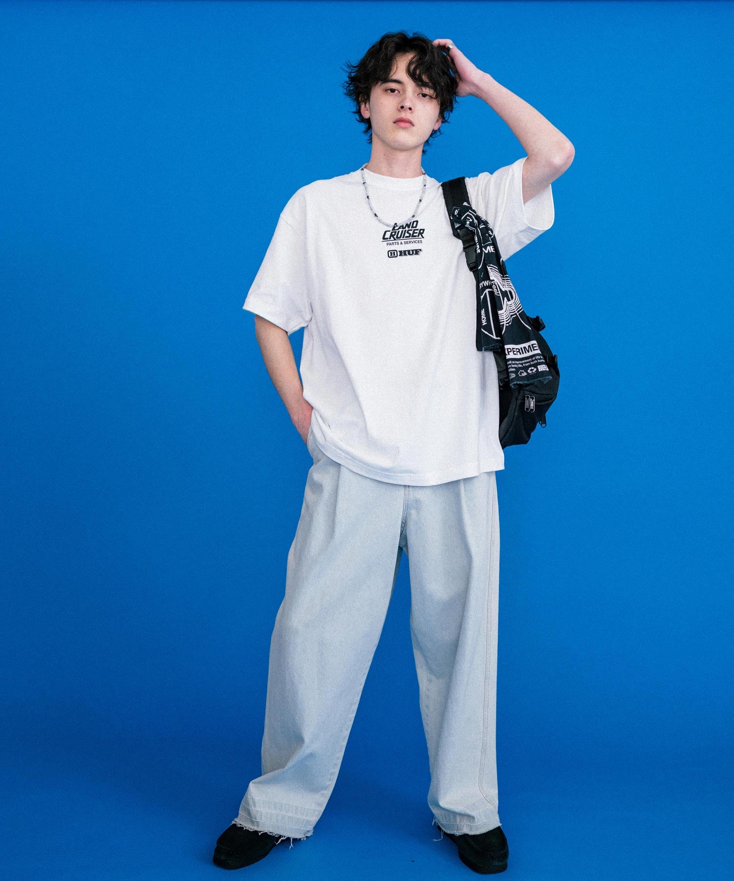 HUF ハフ オーバーサイズアソートプリント半袖Tシャツ 15626