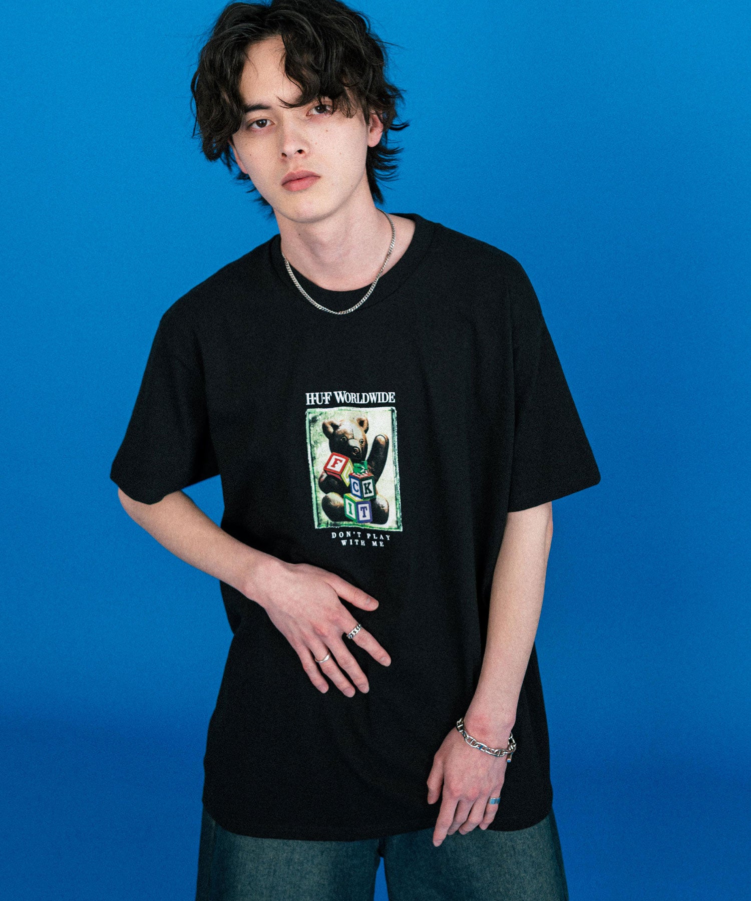 新色追加 HUF ハフ オーバーサイズアソートプリント半袖Tシャツ 15626