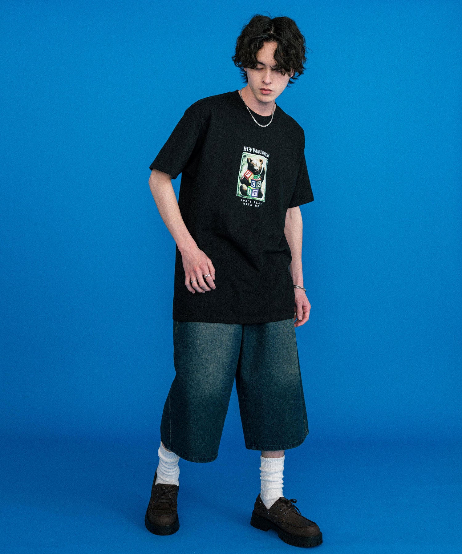 新色追加 HUF ハフ オーバーサイズアソートプリント半袖Tシャツ 15626