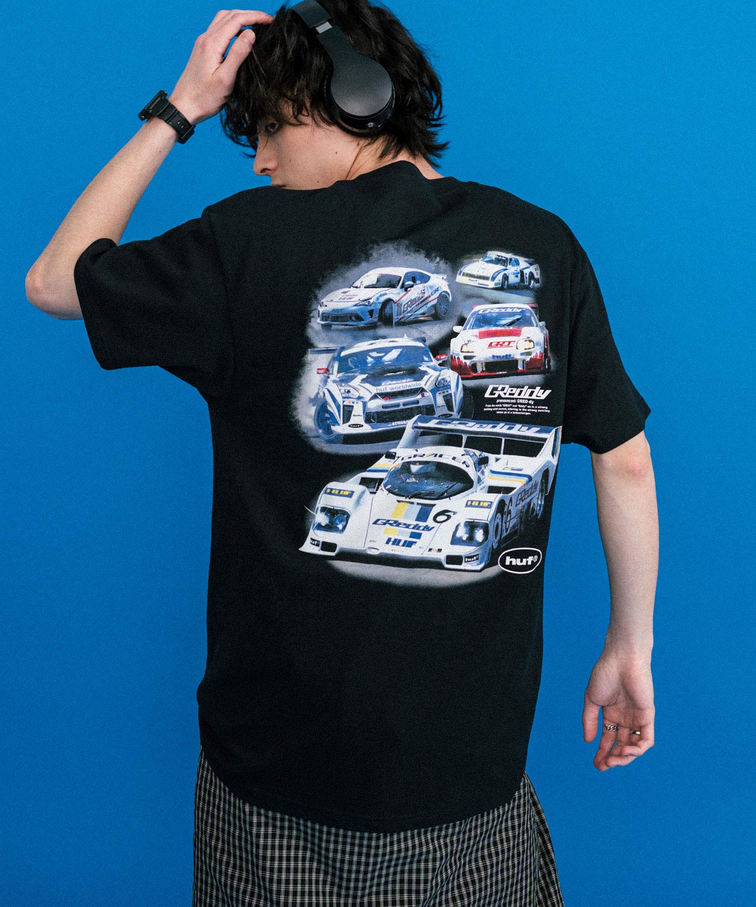 新色追加 HUF ハフ オーバーサイズアソートプリント半袖Tシャツ 15626