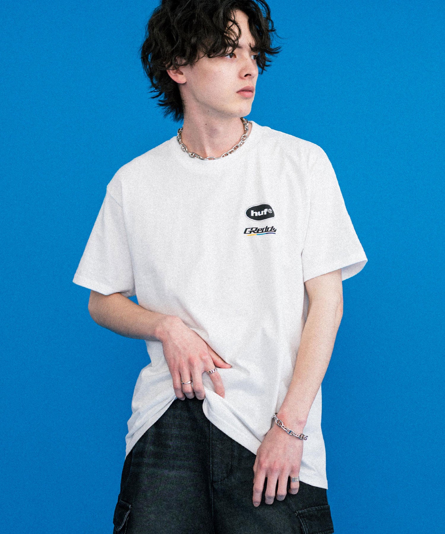 新色追加 HUF ハフ オーバーサイズアソートプリント半袖Tシャツ 15626