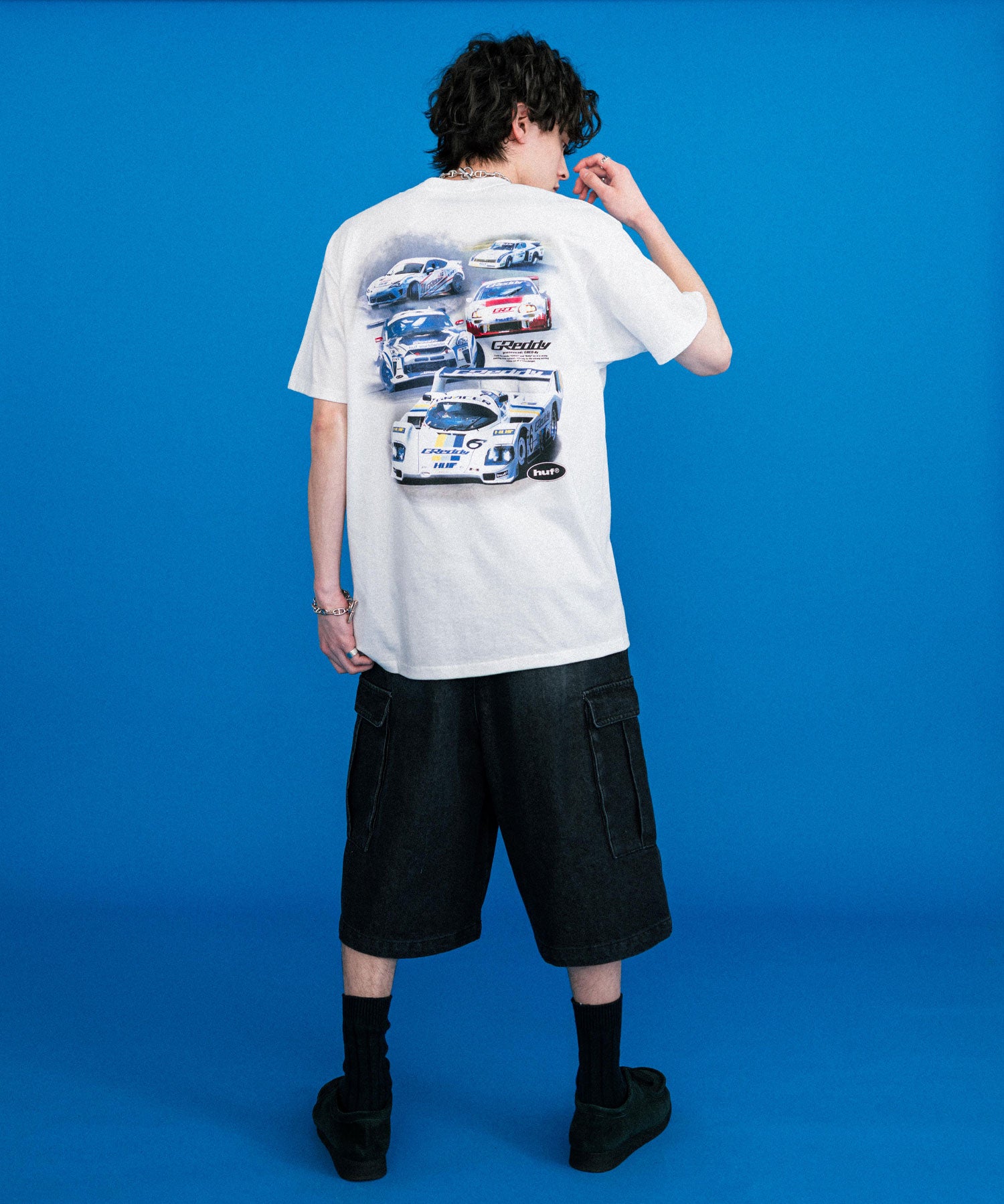 新色追加 HUF ハフ オーバーサイズアソートプリント半袖Tシャツ 15626