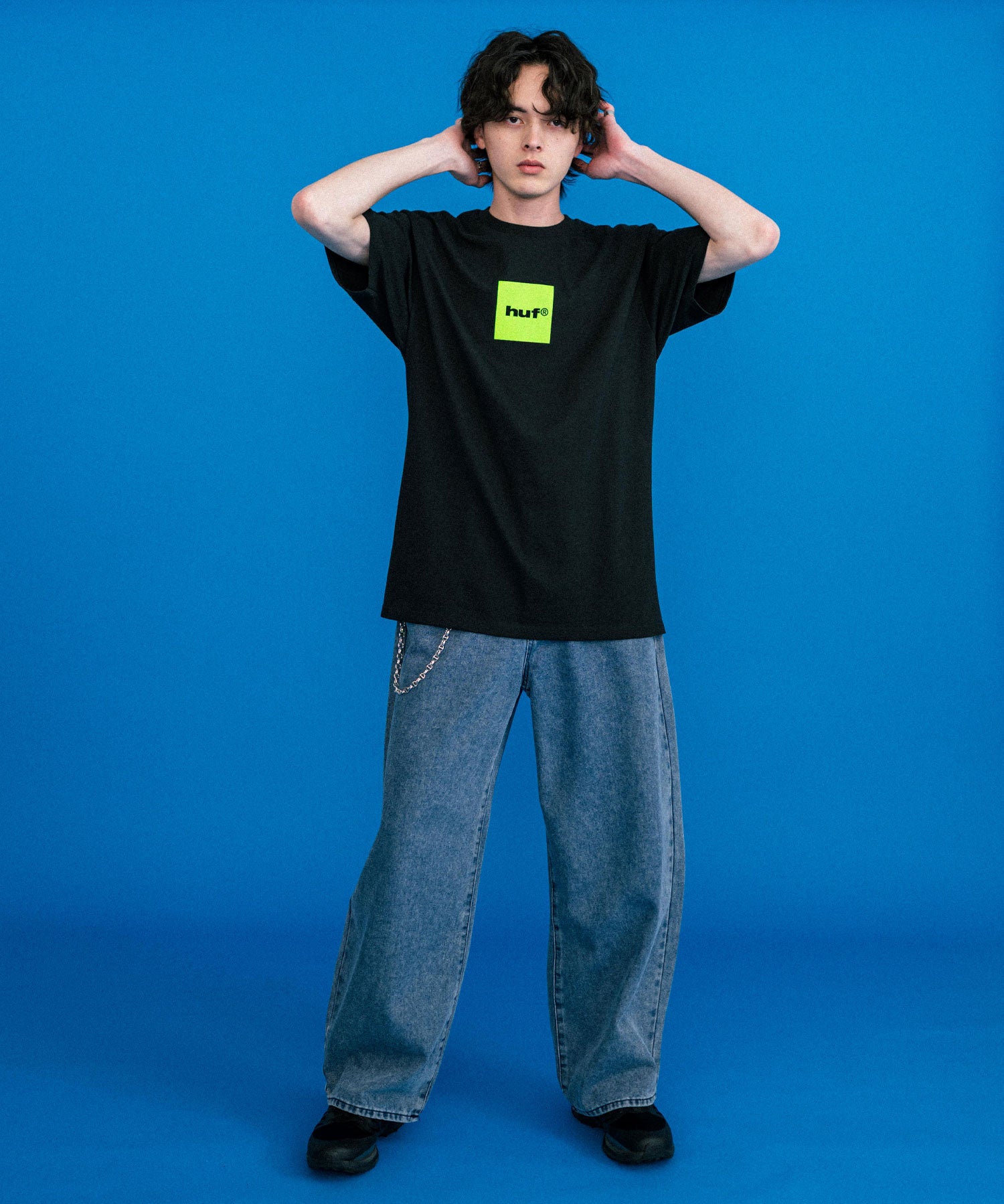 新色追加 HUF ハフ オーバーサイズアソートプリント半袖Tシャツ 15626