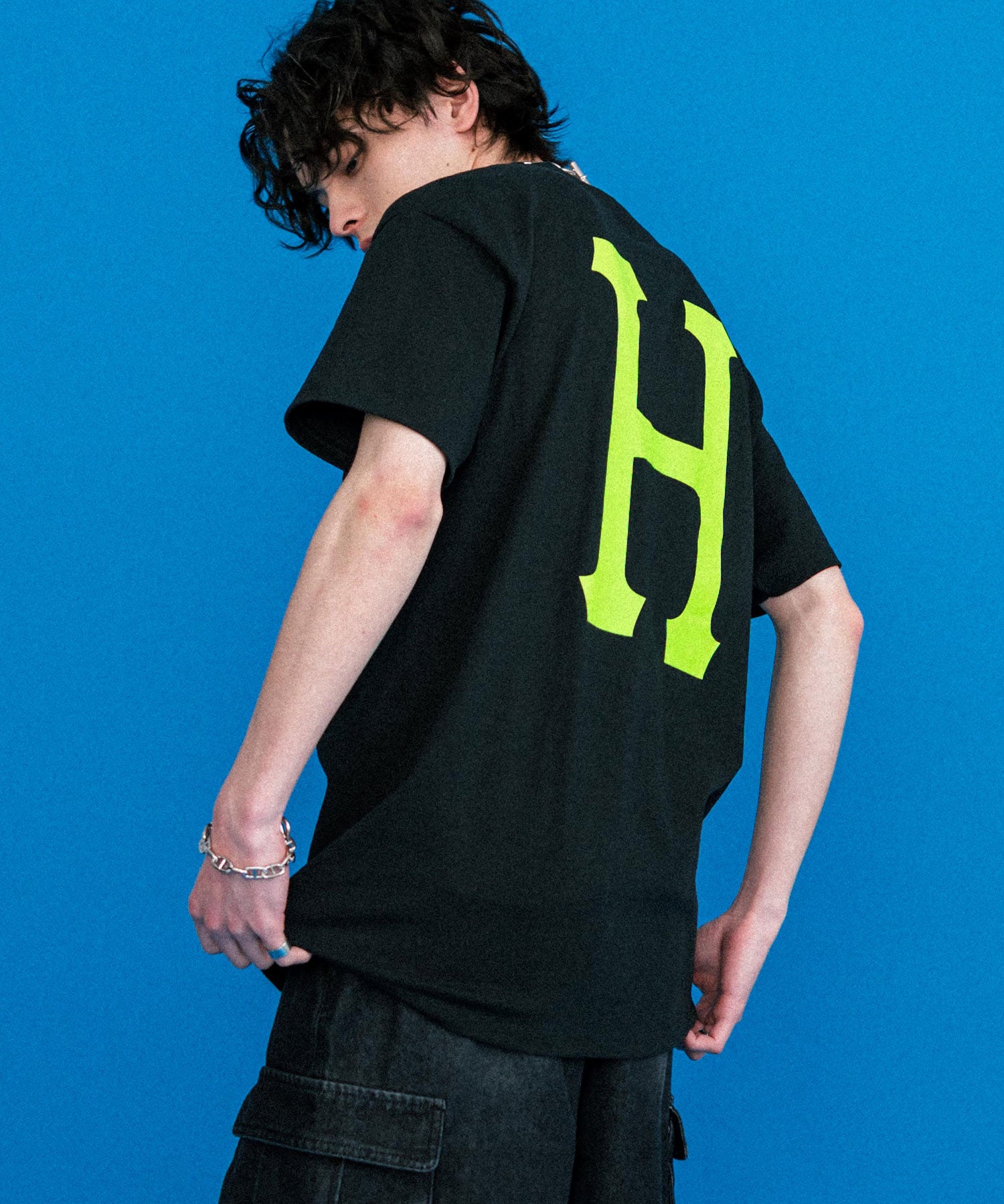 新色追加 HUF ハフ オーバーサイズアソートプリント半袖Tシャツ 15626