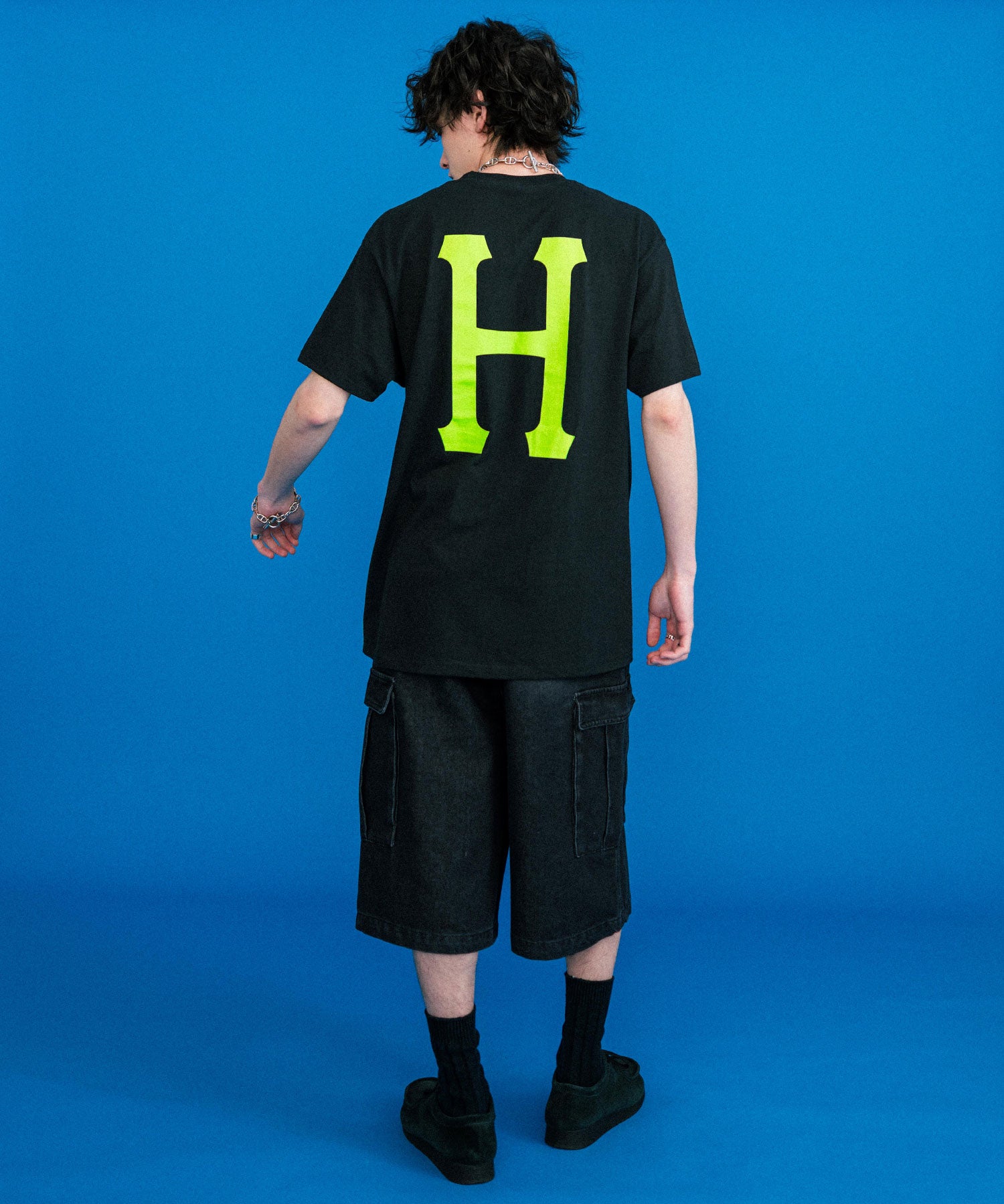 新色追加 HUF ハフ オーバーサイズアソートプリント半袖Tシャツ 15626