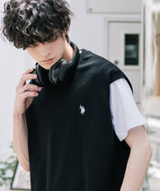 U.S. POLO ASSN. ユーエスポロアッスン サマーニットプルオーバーベスト 15628