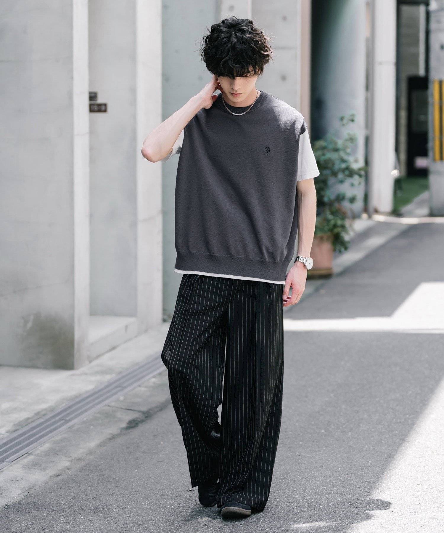 U.S. POLO ASSN. ユーエスポロアッスン サマーニットプルオーバーベスト 15628