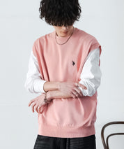 U.S. POLO ASSN. ユーエスポロアッスン サマーニットプルオーバーベスト 15628