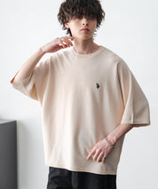 U.S. POLO ASSN. ユーエスポロアッスン ドルマン半袖サマーニット 15629