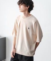 U.S. POLO ASSN. ユーエスポロアッスン ドルマン半袖サマーニット 15629