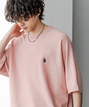 U.S. POLO ASSN. ユーエスポロアッスン ドルマン半袖サマーニット 15629