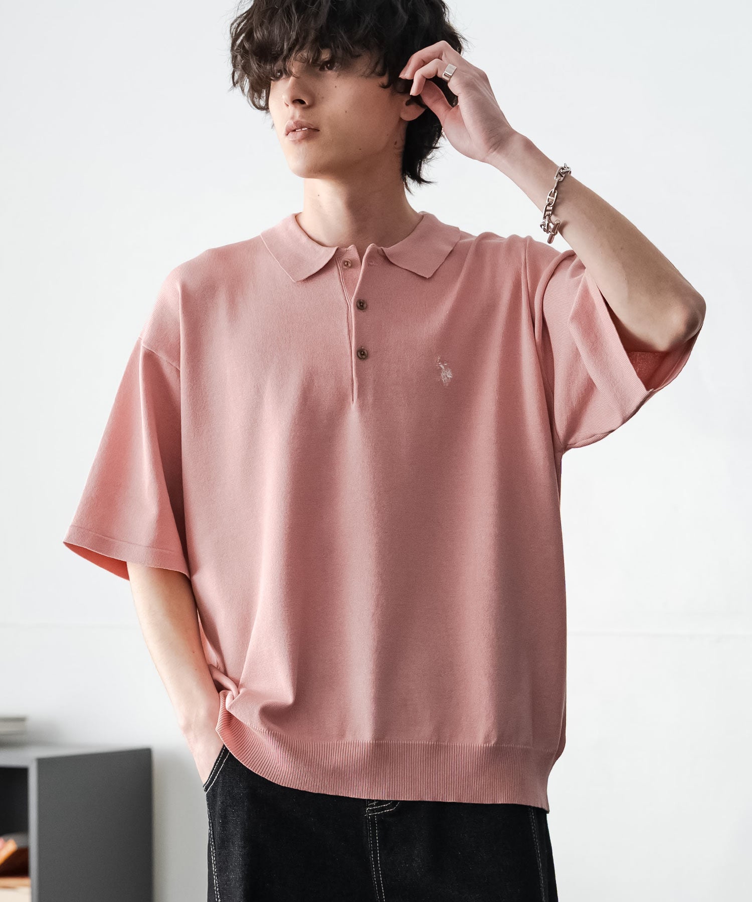 U.S. POLO ASSN. ユーエスポロアッスン オーバーサイズサマーニット