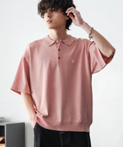 U.S. POLO ASSN. ユーエスポロアッスン オーバーサイズサマーニット半袖ポロシャツ 15630