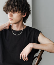 ケミカル加工 コットンノースリーブTシャツ/タンクトップ 15633