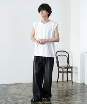 ケミカル加工 コットンノースリーブTシャツ/タンクトップ 15633