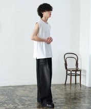 ケミカル加工 コットンノースリーブTシャツ/タンクトップ 15633