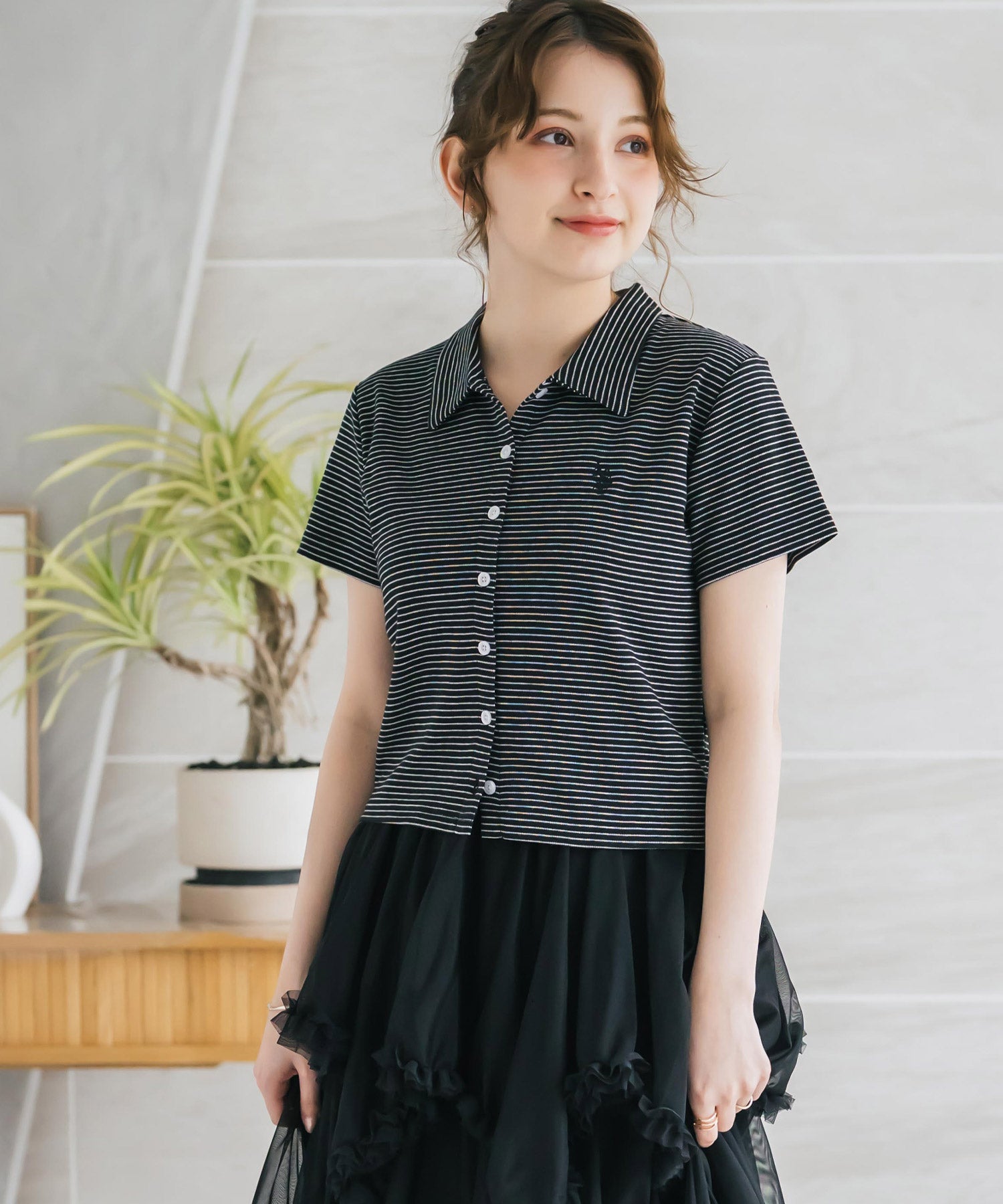 U.S. POLO ASSN. ユーエスポロアッスン W's ショート丈ワンポイント