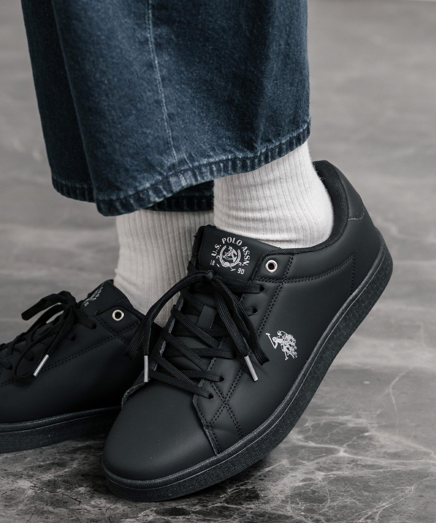 U.S. POLO ASSN. ユーエスポロアッスン ローカット 紐靴コートスニーカー 15640