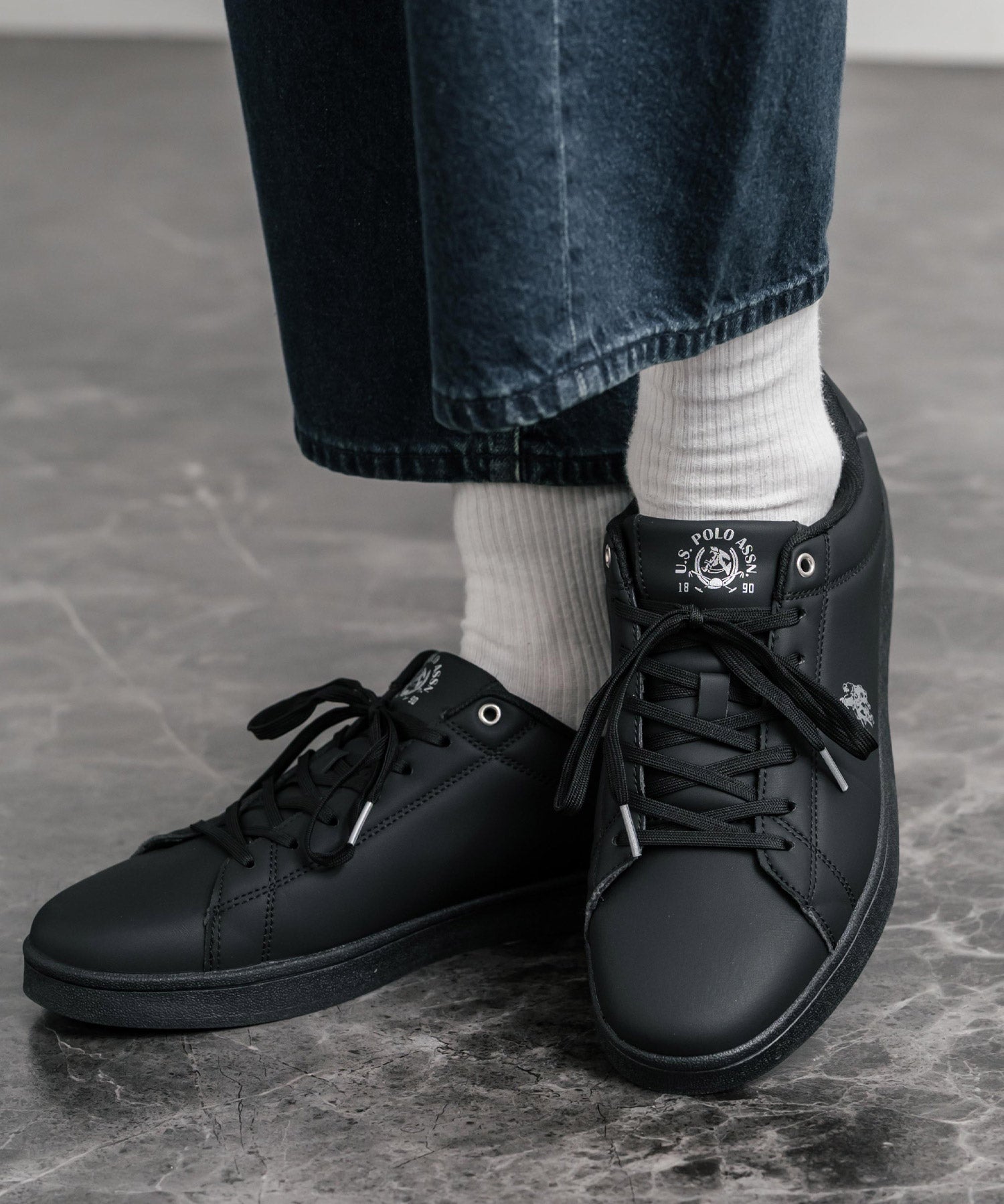 U.S. POLO ASSN. ユーエスポロアッスン ローカット 紐靴コートスニーカー 15640