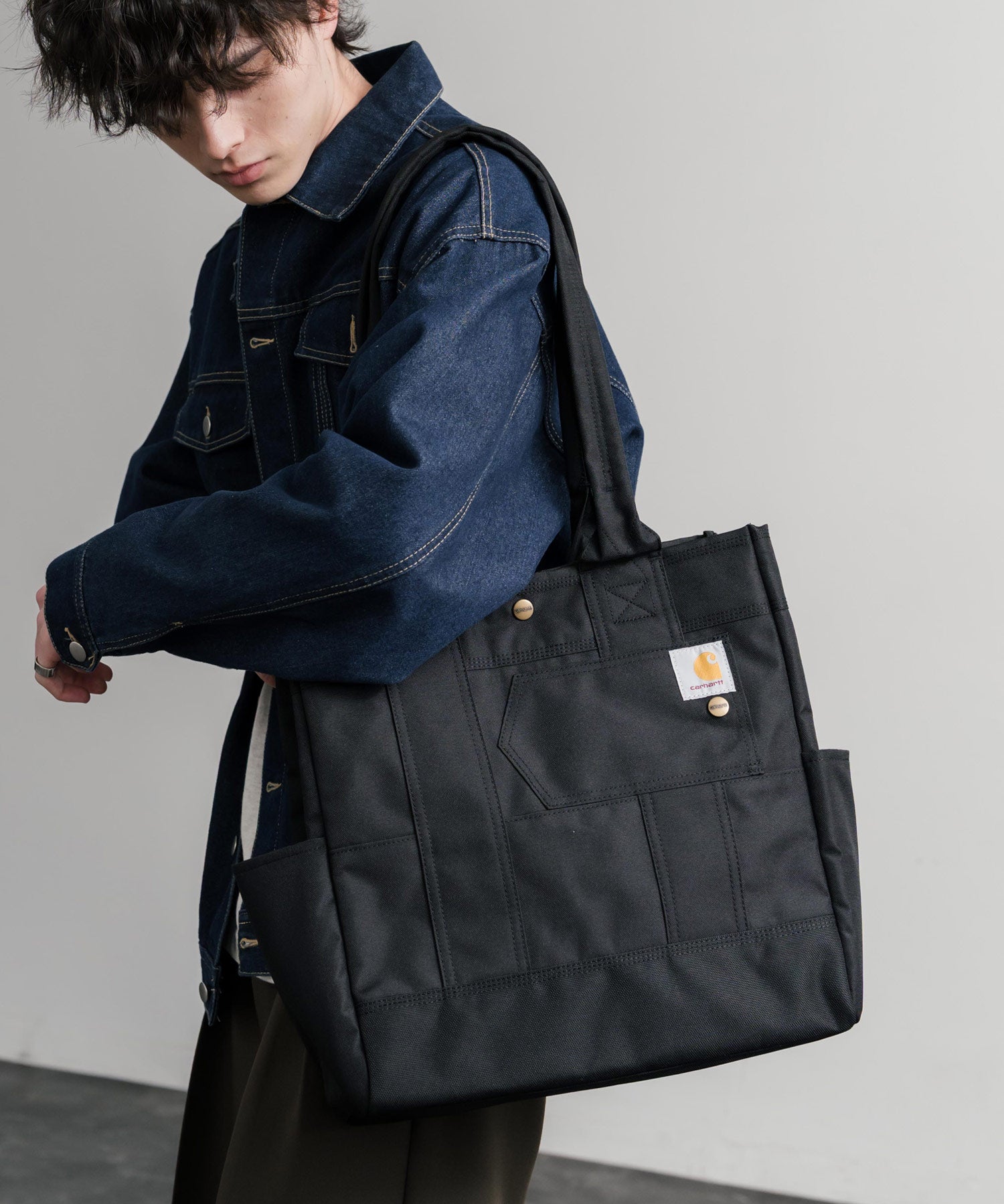 Carhartt カーハート バーティカルスナップ縦型トートバッグ 15641