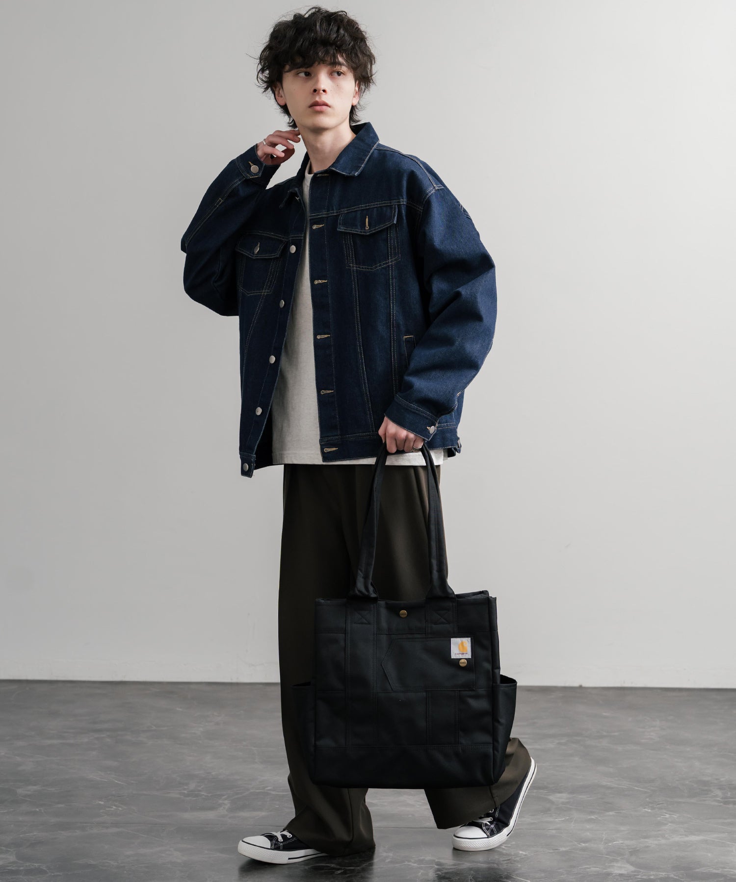 Carhartt カーハート バーティカルスナップ縦型トートバッグ 15641