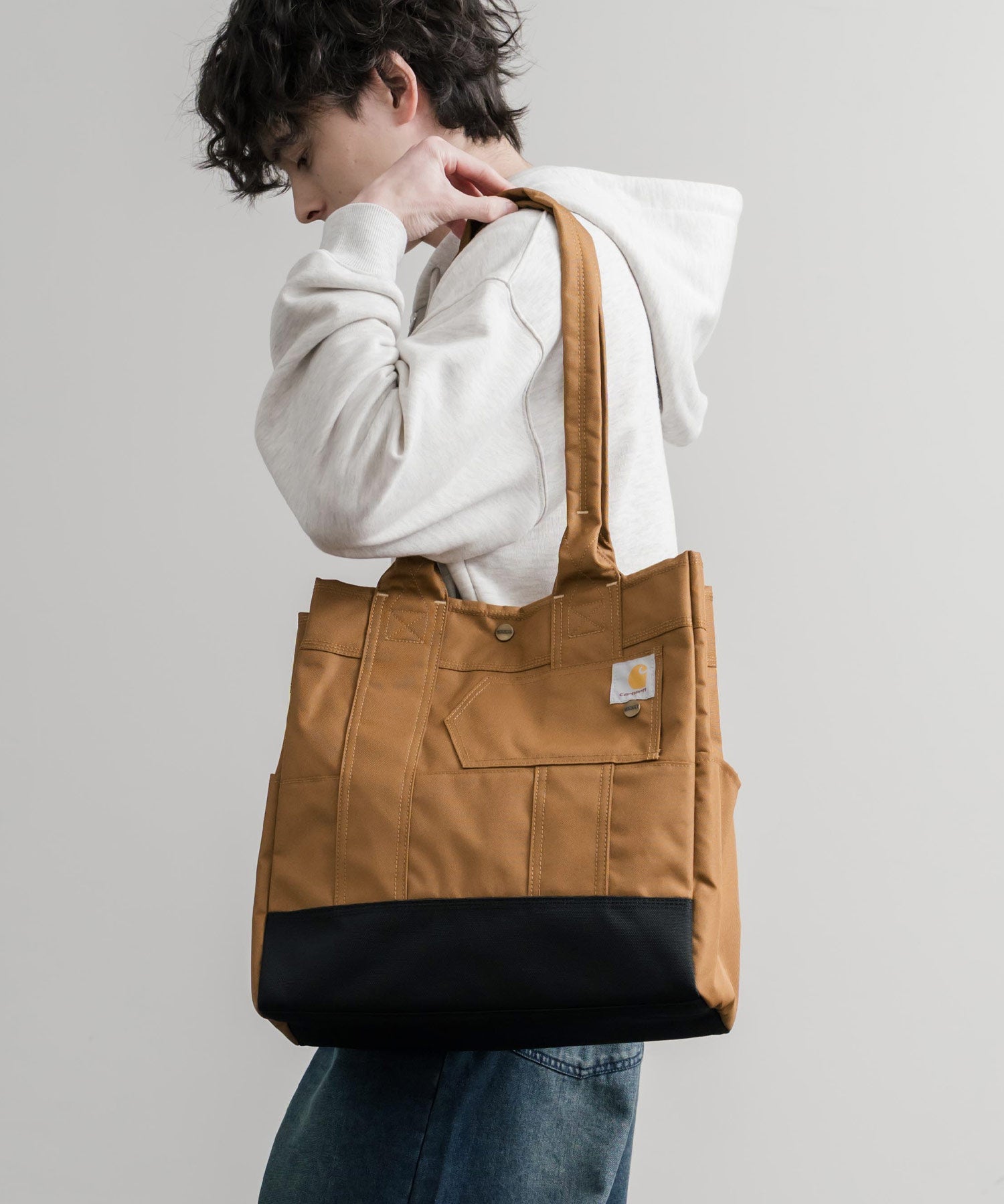 Carhartt カーハート バーティカルスナップ縦型トートバッグ 15641
