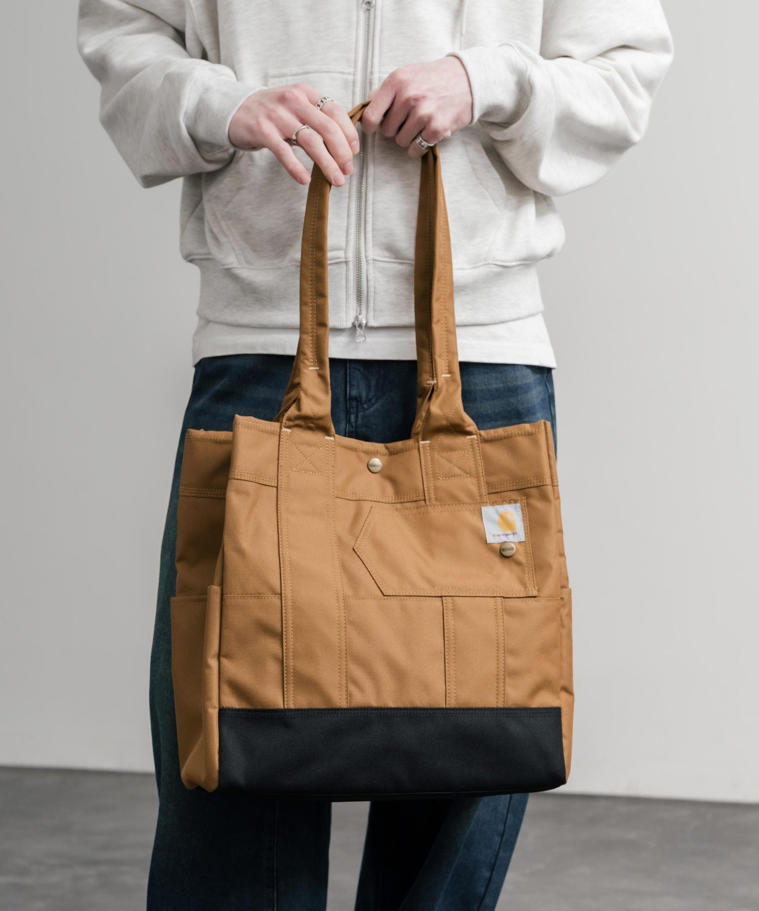 Carhartt カーハート バーティカルスナップ縦型トートバッグ 15641
