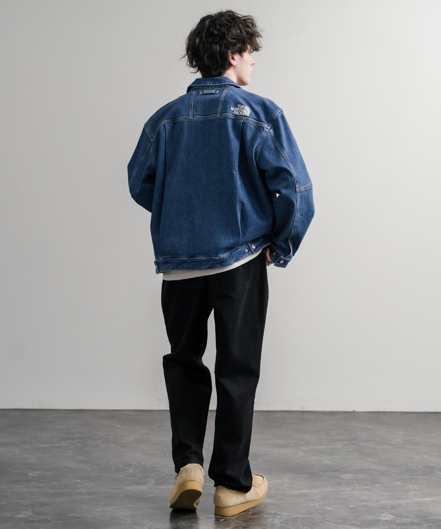 日本未展開モデル WHITE LABEL THE NORTH FACE DENIM TRUCKER JACKET