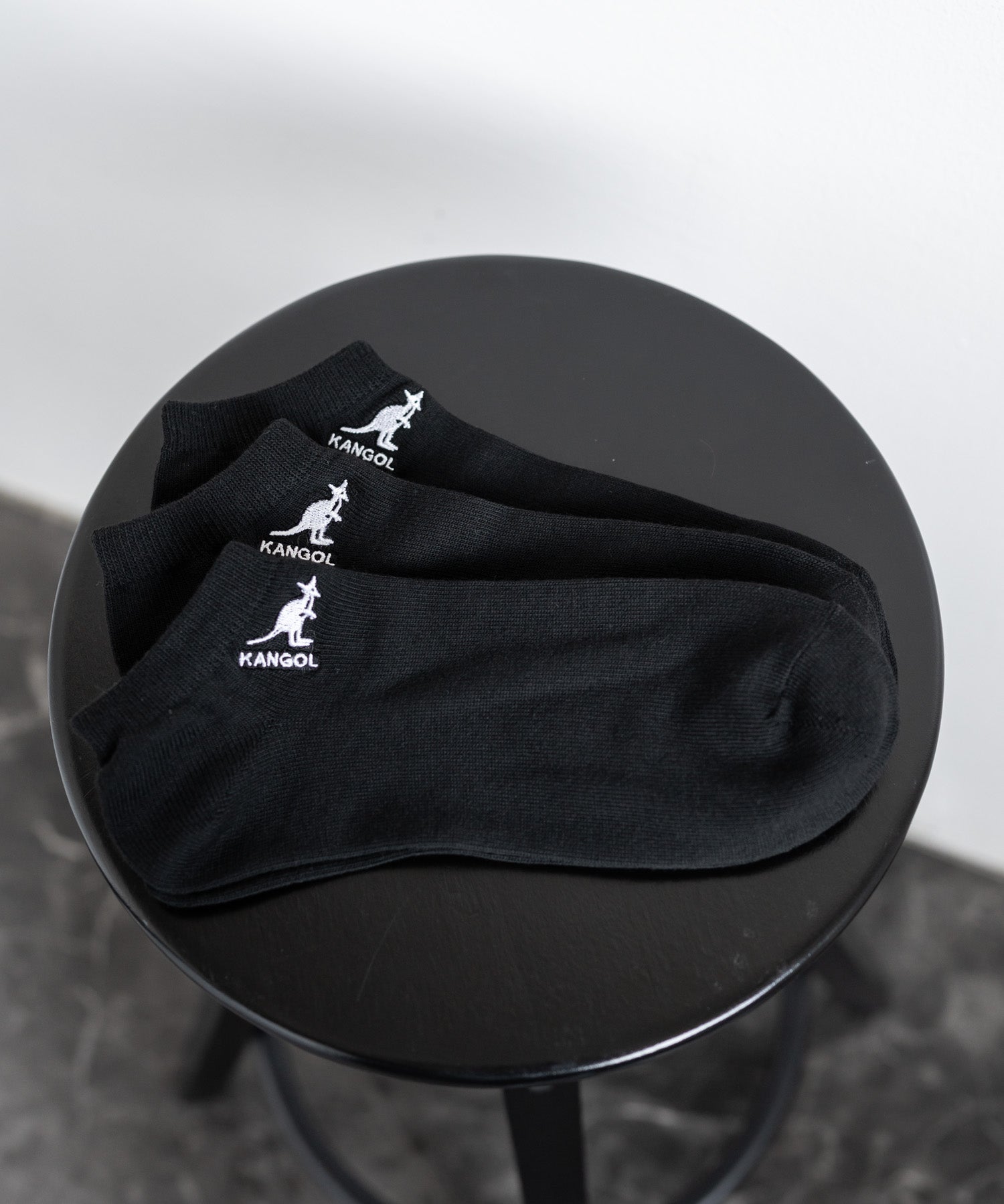 KANGOL カンゴール 3Pワンポイント刺繍アンクルソックス/くるぶし丈靴下 15684