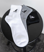KANGOL カンゴール 3Pワンポイント刺繍クォーターソックス/靴下 15685