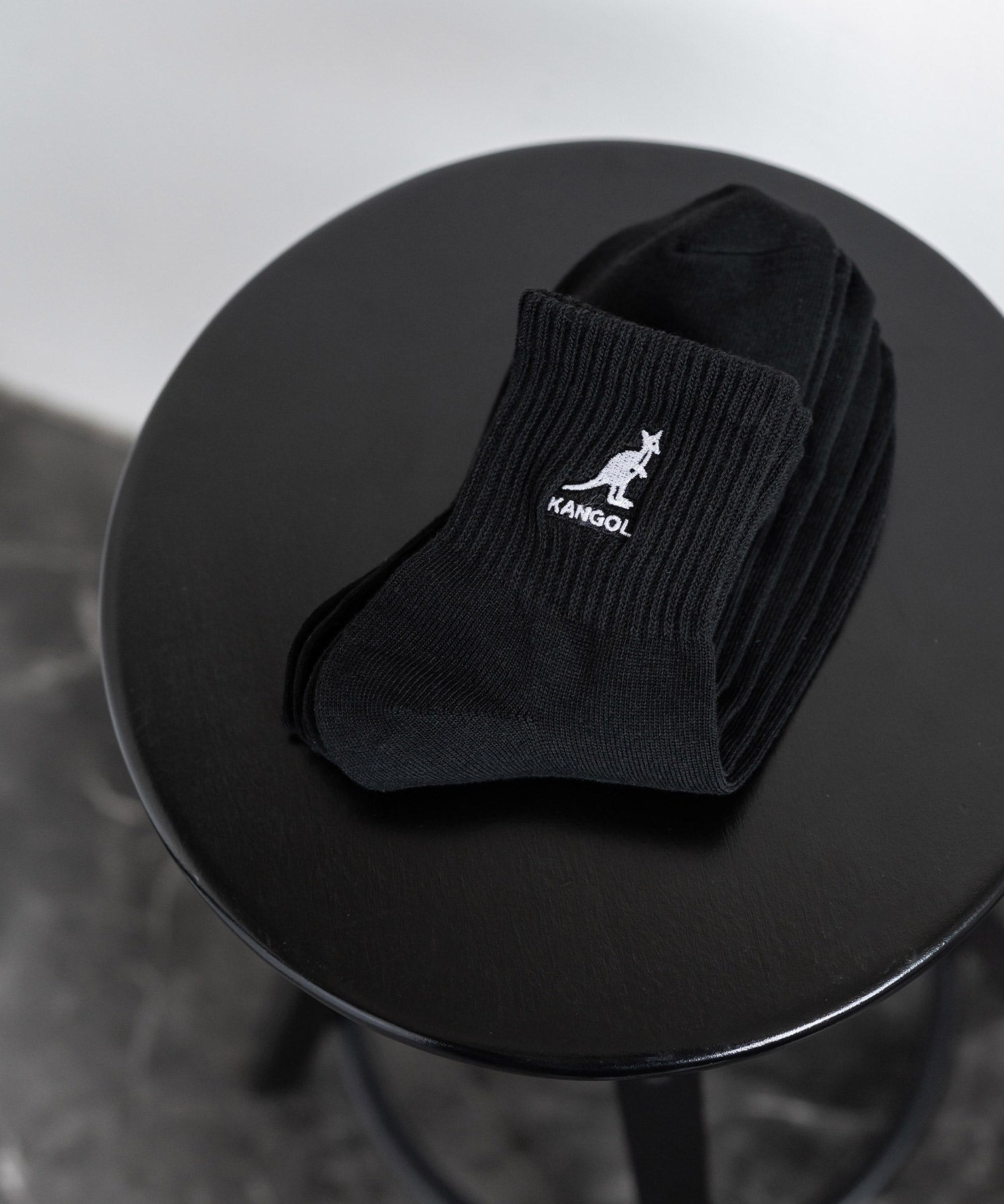 KANGOL カンゴール 3Pワンポイント刺繍クォーターソックス/靴下 15685