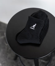 KANGOL カンゴール 3Pワンポイント刺繍クォーターソックス/靴下 15685