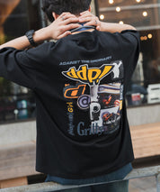 ddp別注コラボ オーバーサイズバックプリント半袖Tシャツ 15689