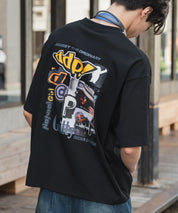 ddp別注コラボ オーバーサイズバックプリント半袖Tシャツ 15689