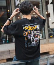 ddp別注コラボ オーバーサイズバックプリント半袖Tシャツ 15689