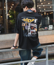 ddp別注コラボ オーバーサイズバックプリント半袖Tシャツ 15689
