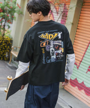 ddp別注コラボ オーバーサイズバックプリント半袖Tシャツ 15689